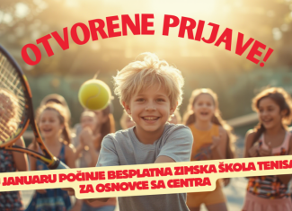Počele prijave za zimsku školu tenisa za osnovce sa Centra