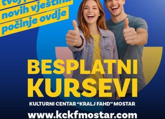 Besplatni kursevi u Kulturnom centru "Kralj Fahd" Mostar