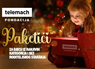 Novogodišnjim paketićima Telemach uljepšao praznike 633 mališana u 14 gradova