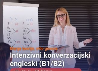 Intenzivni kurs konverzacijskog engleskog jezika (B1/B2)