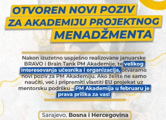 OTVOREN NOVI POZIV ZA AKADEMIJU PROJEKTNOG MENADŽMENTA U FEBRUARU