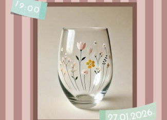 "Glass mug painting"