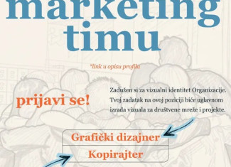 Volontiraj u Marketing timu “Pokreni se mladi”