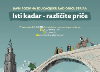 🎨 STRIP RADIONICE ZA MLADE – MOSTAR ✍️📖