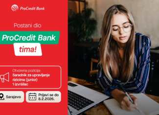 Posao za mlade: Junior saradnik za upravljanje rizicima