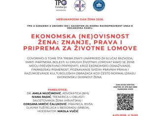 Online panel: Ekonomska (ne)ovisnost žena