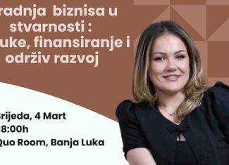 Business Meetup – Gradnja biznisa u stvarnosti : Odluke, finansiranje i održiv razvoj