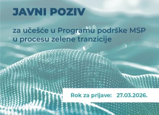 JAVNI POZIV: Program podrške MSP u procesu zelene tranzicije