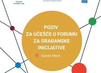 Objavljen je poziv za učešće u forumima za građanske inicijative na području općine Sanski Most