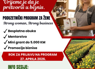 Poziv za prijave ženama sa poduzetničkom idejom!