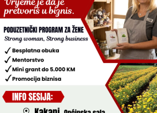 Pozivamo žene sa područja Kaknja na info sesiju!