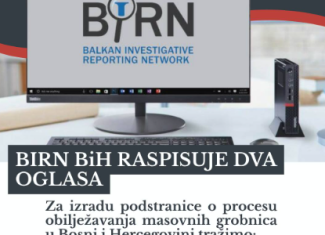 BIRN BiH raspisuje dva oglasa
