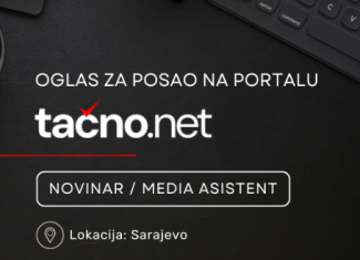 Oglas za posao na portalu Tačno.net