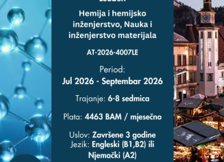 Nova IAESTE prilika u Austriji: Hemijska istraživanja i 3D printanje!