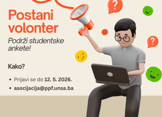 Postani volonter - podrži studentske ankete!