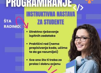 Instruktivna nastava za studente - Programiranje