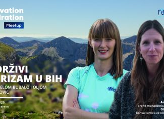 Otvoren je poziv za novi Innovation Inspiration Meetup: Održivi turizam u BiH