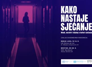 Javni poziv za mlade: Kako nastaje sjećanje: Mladi, narativi i dijalog o kulturi sjećanja