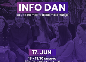 Info dan za upis na master akademske studije 2026/2027.