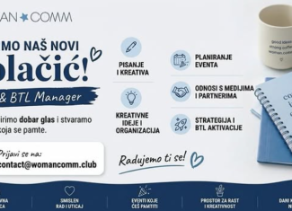 Woman Comm: Tražimo naš novi kolačić! (PR & BTL Manager)