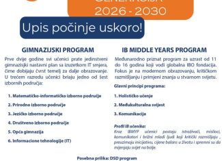 Upis u Drugu gimnaziju