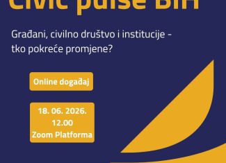 Online panel „Civic Pulse BiH: Građani, civilno društvo i institucije – tko pokreće promjene?"