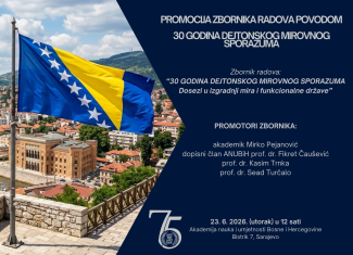 Poziv na promociju 30. godišnjice potpisivanja Dejtonskog mirovnog sporazuma