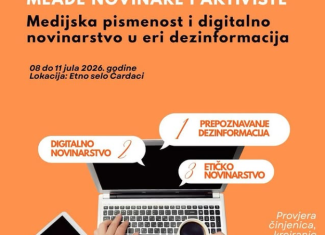 Prijavi se na trening za mlade novinare i aktiviste