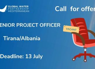 Global Water Partnership Mediterranean po kerkon nje Senior Project Officer