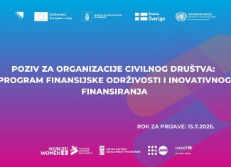 Poziv za organizacije civilnog društva: Program finansijske održivosti i inovativnog finansiranja