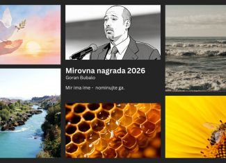 Mirovna nagrada „GORAN BUBALO“ 2026. – Javni poziv za nominacije