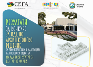 РЕЗУЛТАТИ ОД КОНКУРСОТ ЗА ИДЕЈНО АРХИТЕКТОНСКО РЕШЕНИЕ ЗА МЛАДИНСКИ КУЛТУРЕН ЦЕНТАР ВО ОХРИД