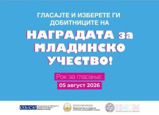 Гласање за Наградата за младинско учество 2026