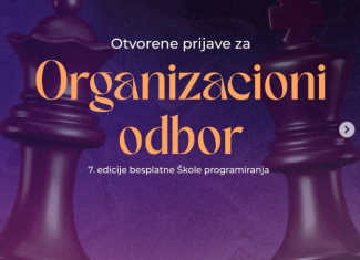 Otvorene prijave za Organizacioni odbor 7. edicije besplatne Škole programiranja