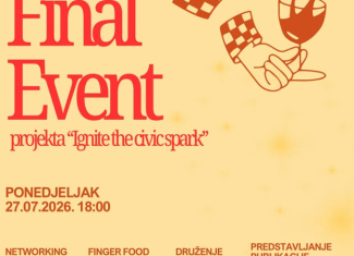 Omladinski pokret "Revolt" vas poziva na Final event projekta "Ignite the civic spark"