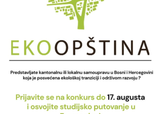 Ekoopština – Poziv za kantone i općine koje se bave ekološkom tranzicijom i održivim razvojem