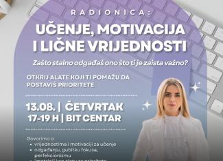 Radionica - Učenje, motivacija i lične vrijednosti