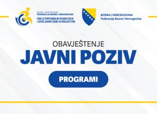 Javni poziv za finansiranje i sufinansiranje programa za osobe sa invaliditetom u 2026. godini