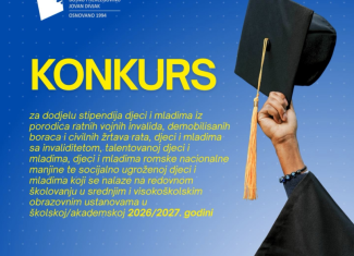 Konkurs za stipendije djeci i mladima iz boračkih, socijalno ugroženih i drugih kategorija
