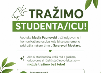 Tražimo studenta/icu