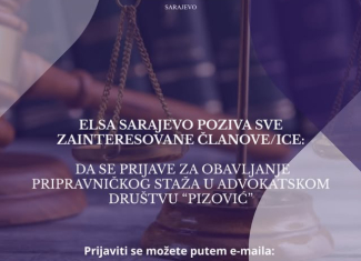 POZIV ZA OBAVLJANJE PRIPRAVNIČKOG STAŽA