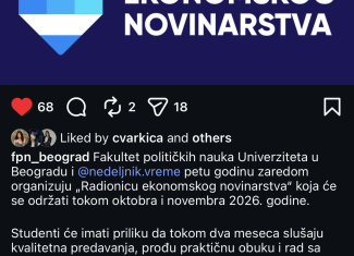 Radionica ekonomskog novinarstva