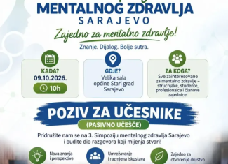 3. Simpozij mentalnog zdravlja Sarajevo - poziv za učesnike