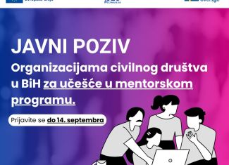 Javni poziv za učešće u IV ciklusu mentorskog programa za organizacije civilnog društva u 2026. god