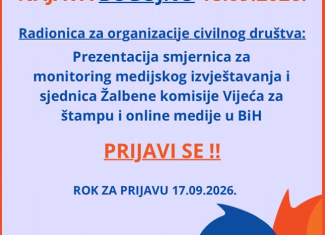 Radionica za lokalne organizacije civilnog društva u Bugojnom