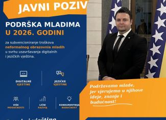 Javni poziv za subvencioniranje troškova neformalnog obrazovnja mladih u svrhu usavršavanja vještina