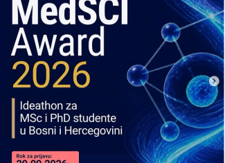 MedSCI Award 2026: Poziv za MSc i PhD studente u BiH
