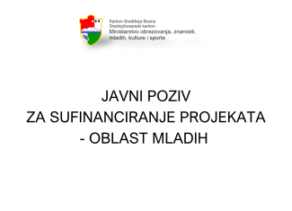 Javni poziv za sufinansiranje projekata za mlade u 2026. godini
