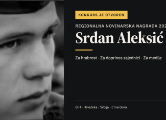 Konkurs za Regionalnu novinarsku nagradu “Srđan Aleksić”