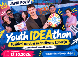 Javni poziv: Youth IDEAthon: Pozitivni narativi za društvenu koheziju